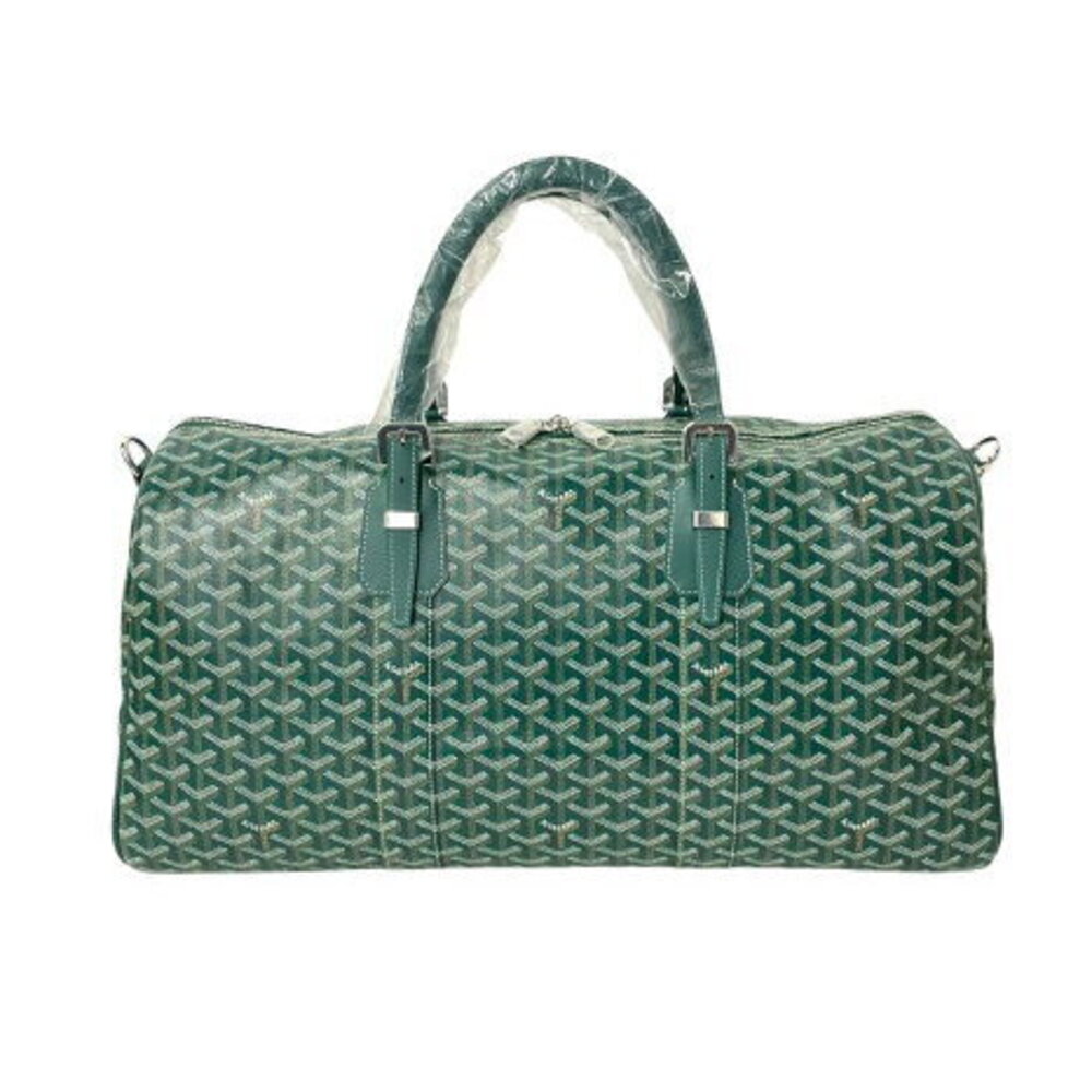 Goyard green bag leather Boston